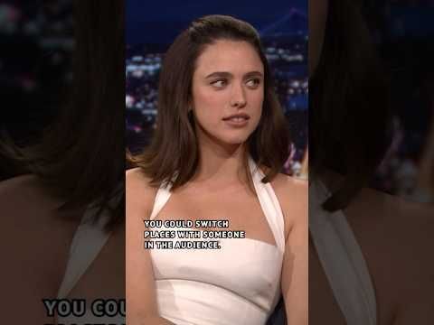 #MargaretQualley shocks Jimmy with her impromptu game of Truth or Dare ? #FallonTonight